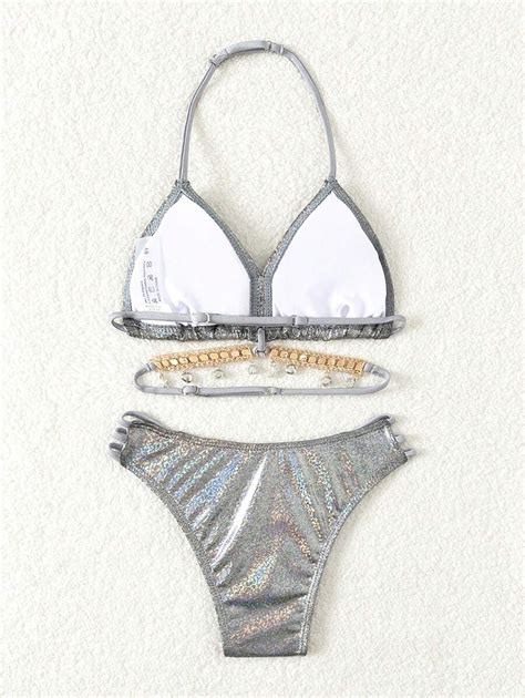 Conjunto De Mai Bikini Fashion F Rias Lazer Cintilante Fofo Acess Rios Resistentes Em