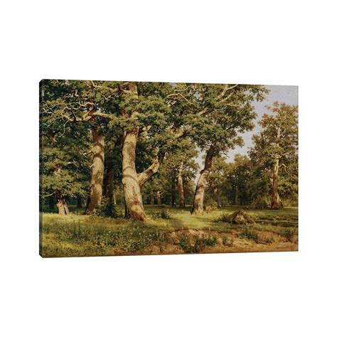 Icanvas Oak Grove 1887 By Ivan Ivanovich Shishkin Canvas Print Bed
