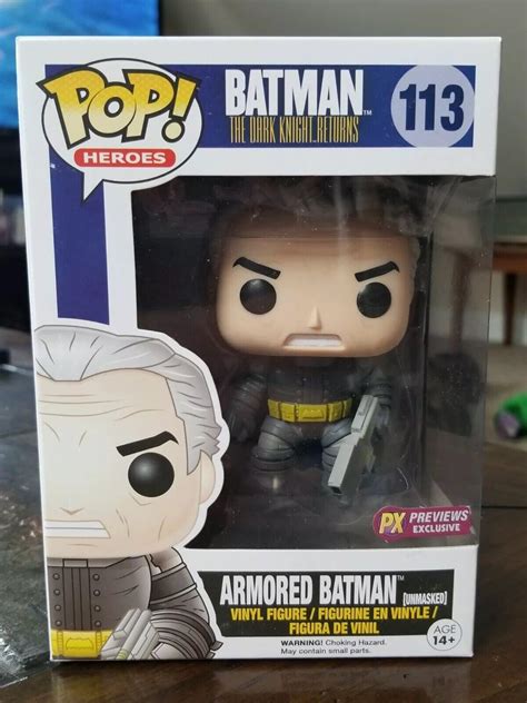 Armored Batman Unmasked Funko Pop Dark Knight Returns Px Previews