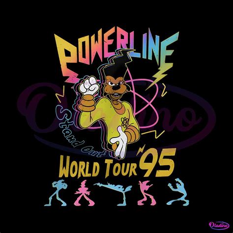 Retro Disney A Goofy Movie Powerline World Tour Png File Oladino