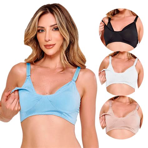 Kit Sutiã Reforçado de Amamentação para Mães Pós Parto Lingerie Conforto para Revenda