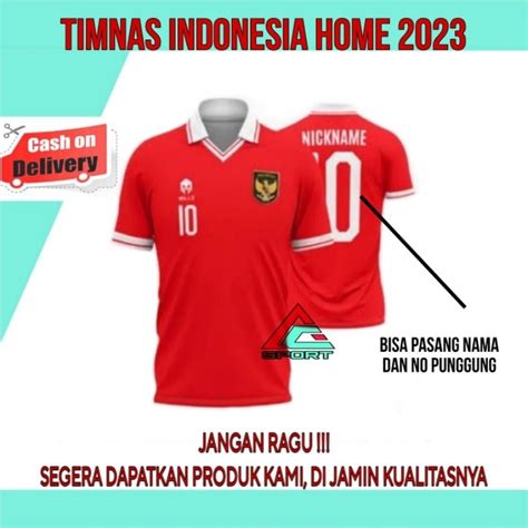 Jual Jersey Timnas Indonesia Mils Home Musim 2024 Kualitas Terbaik