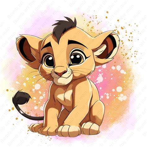 Lion King Simba Clipart Lion King Png Cute Simba Png Etsy