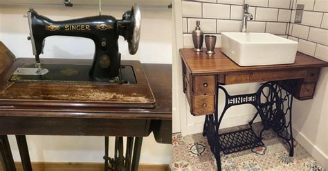 How To Repurpose A Sewing Machine Base Double Arrow Designs Atelier