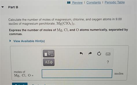 Solved Review Constants Periodic Table Part