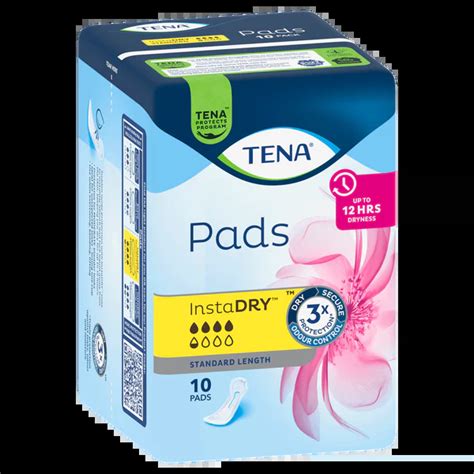 Tena Pads Instadry Standard Length Molmike