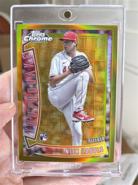 2022 Topps Chrome Sonic 1996 Youthquake Gold YQ 19 Nick Lodolo 50