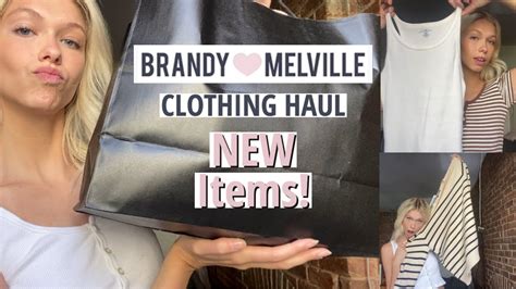 Brandy Melville Clothing Haul New Items Youtube