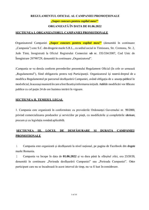 Regulament Concurs Ziua Copilului Pdf DocDroid