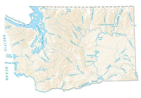 Map Of Washington Cities And Roads Gis Geography