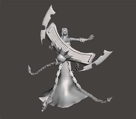 Pentakill Sona D Model D Model D Printable Cgtrader