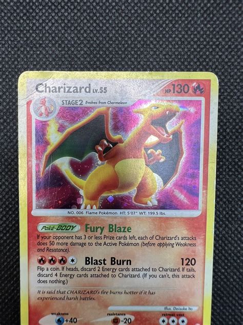 Charizard Holo Rare D P Secret Wonders Pokemon Card Heavy