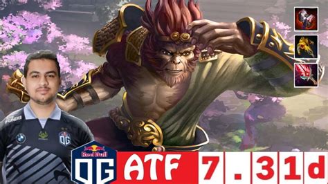 Dota Og Atf The Monkey King Offlane D Youtube