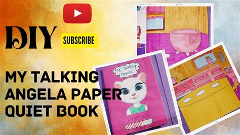 My Talking Angela Paper Quiet Book Diy My Talking Angela Game Book