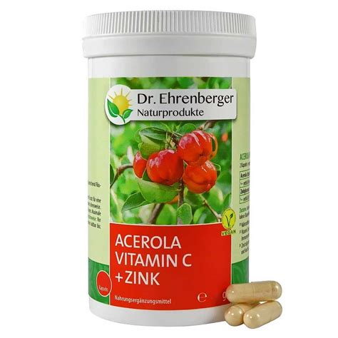 Dr Ehrenberger Acerola Vitamin C Zink Kapseln 60 St Shop Apotheke