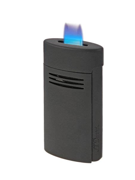 S T Dupont Megajet Flat Flame Lighter Matte Black