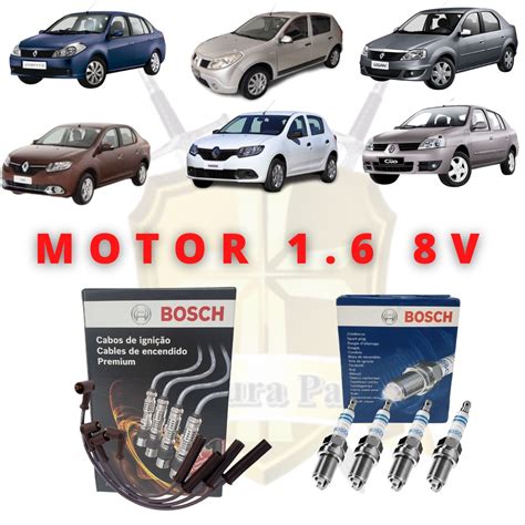 Cabo E Vela Logan Sandero Clio Megane Symbol V Original Bosch