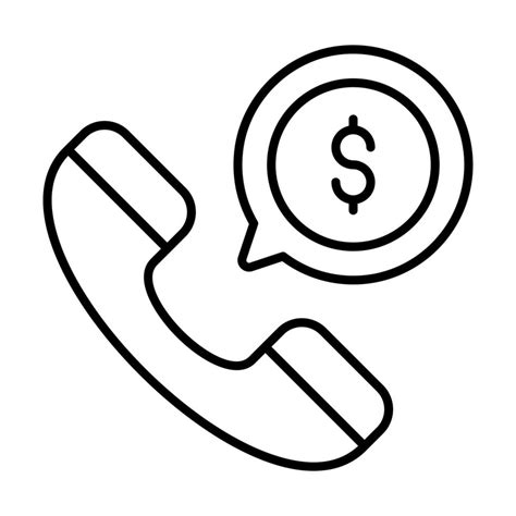financial call finance related vector  icon editable stroke pixel