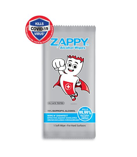 Zappy 70 Isopropyl Alcohol Wipes For Surface Disinfection