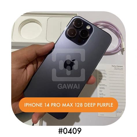 Iphone Pro Max Deep Purple Ibox Garansi June Bh