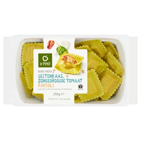 La Place Verse Pasta Geitenkaas Zongedroogde Tomaat Ravioli 250g