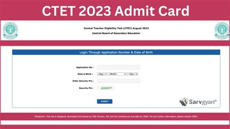 Ctet 2023 July Admit Card Out Direct Download Link And Exam Day