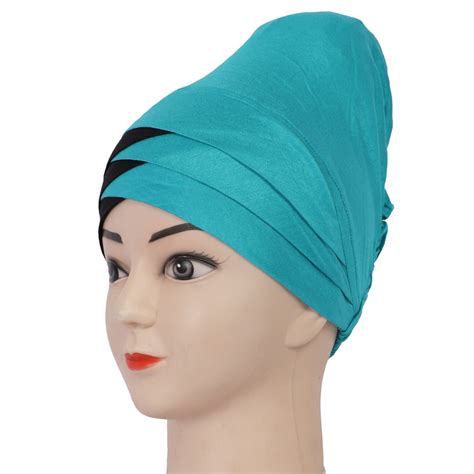 Monati Women Under Hijab Cap Readymade Layered Head Wraps Cotton