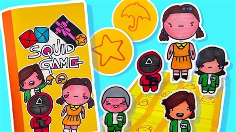 HAZ UN LIBRO DE JUEGO DEL CALAMAR Squid Games Anime Crafts