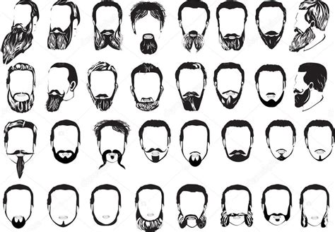 Set Of Thirty Two Men Beards Stock Vector By Dr PAS 24197425