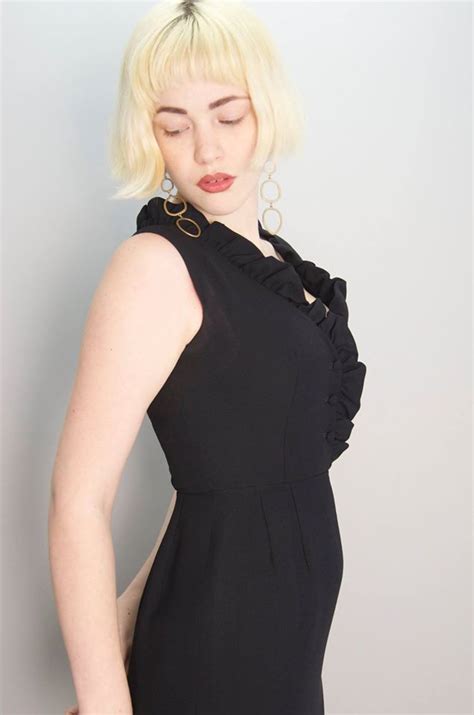 Devon Jade Tacker Black Cocktail Dress 60s Dress Fashion