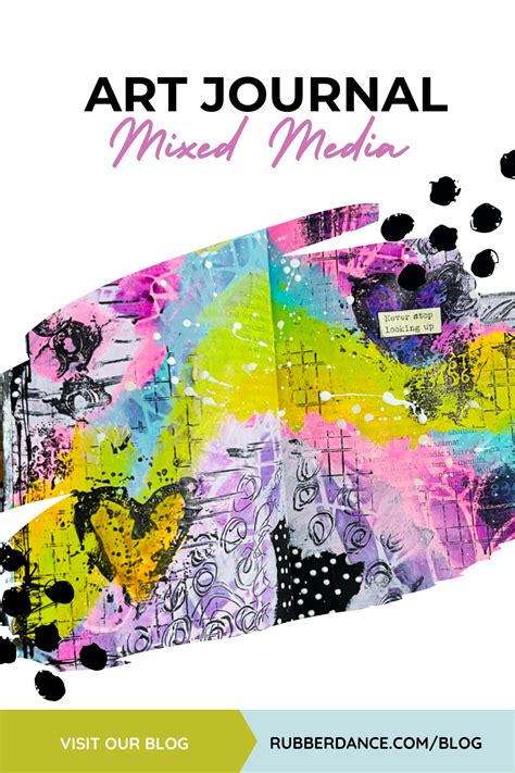 Art Journal Page Tutorial with Mix it up 2 and Stencil Background – Rubber Dance Art Stamps Blog