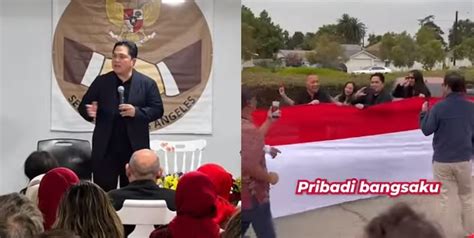 Kibarkan Bendera Merah Putih Raksasa WNI Di Amerika Antusias Rayakan