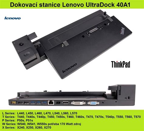 Dokovací stanice Lenovo UltraDock 40A1 T440 T450 záruka Aukro