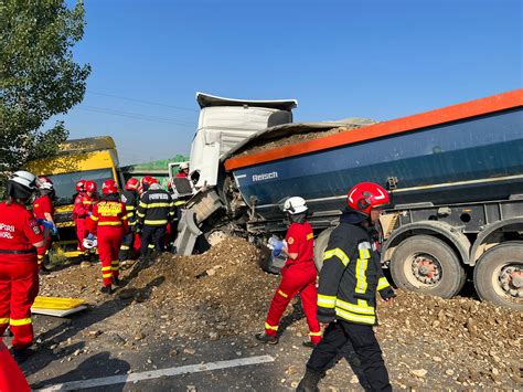 Imagini De La Accidentul Dintre Dou Camioane De Pe Centura De Vest A