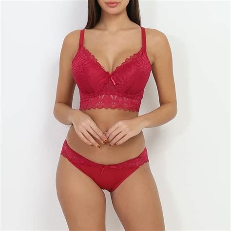 Ensemble lingerie ampliforme bordeaux à dentelle Bordeaux Cdiscount