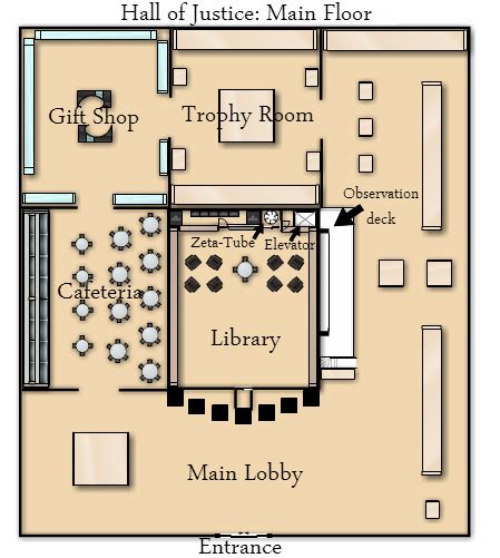 Hall Of Justice Main Floor By Youngjusticefuture On Deviantart