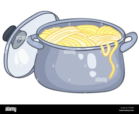 Cartoon Home Kitchen Pot Stock Photo Alamy