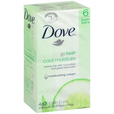 Dove Go Fresh Cool Moisture Beauty Bars With Cucumber And Green Tea