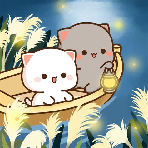 Pin By Maricruz On Peach And Goma Chibi Cat Cute Anime Cat Cute