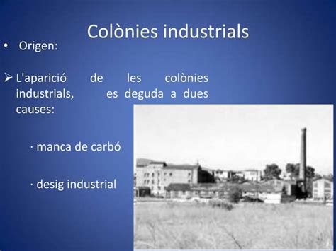 Les Colonies Industrials Ppt