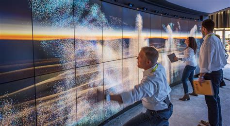 interactive wall particles interactive art installation installation