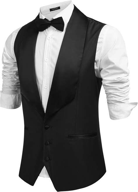 Coofandy Men S V Neck Slim Fit Dress Suits Sleeveless Vest Waistcoat