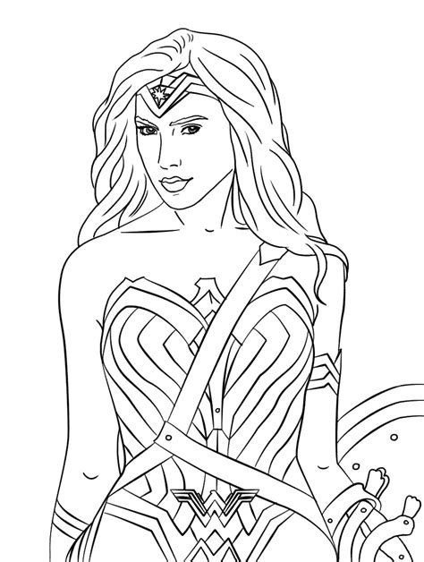 Free Printable Wonder Woman Coloring Pages At Ganquinnblog Blog