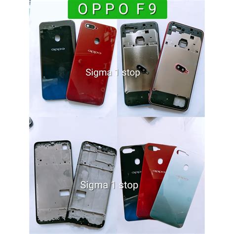 Jual OPPO F9 BACK DOOR TUTUP BATERAI TATAKAN FRAME LCD MIDDLE CASING