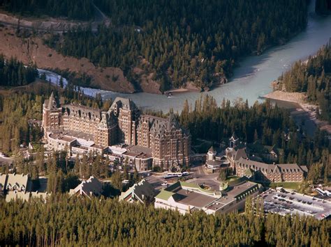 Banff Springs Hotel Taken From The Top Of Sulphur Mountain Flickr