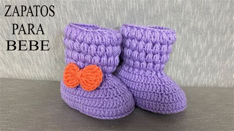 PASO A PASO PARA TEJER ZAPATOS DE BEBE YouTube