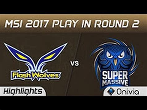 Fw Vs Sup Highlights Game Msi Play In Round Flash Wolves Vs