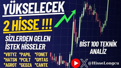 BORSA YORUMLARI YÜKSELECEK HİSSELER HİSSE ANALİZ HİSSE YORUM