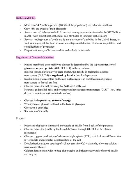 PATHO Diabetes Mellitus Diabetes Mellitus More Than 34 Million