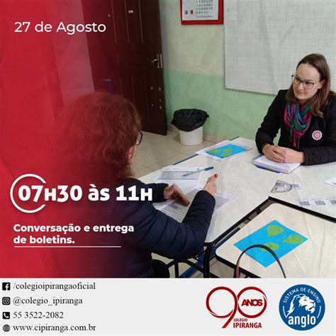 Conversa O Entrega De Boletins Colegio Ipiranga